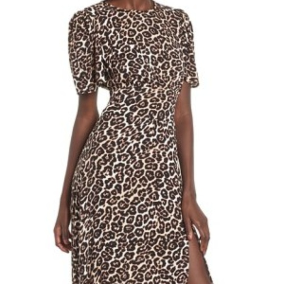 afrm leopard dress
